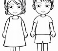 Boy And Girl Coloring Pages at GetColorings.com | Free printable ...