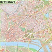 Detailed map of Bratislava