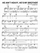 He Ain't Heavy, He's My Brother sheet music by Neil Diamond (Piano ...