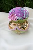 Vintage Glass Pincushion With Gold Pink and Green Vintage - Etsy Canada