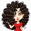 Pin by Karina Paniccia 🐼 on Caricaturas de rulosas | Curly hair drawing ...