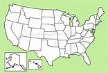 USA blank map - Ontheworldmap.com