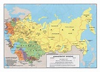 Large detailed administrative divisions map of the Soviet Union - 1974 ...