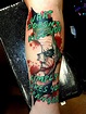 Joker Heath Ledger Dark Knight DC Comics Tattoo by Steve Rieck from Las ...