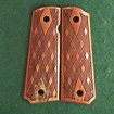 1911 Full Size - Mesquite With Skip Line Checkering - Texas Grips