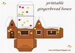 Free printable gingerbread house - ausdruckbares Lebkuchenhaus - freebie