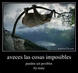 aveces las cosas imposibles