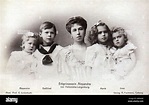 La princesa Alexandra de Hohenlohe Langenburg con sus hijos Fotografía ...