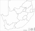 Blank Map South Africa Provinces