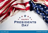 Happy Presidents Day Concept with Flag of the United States on White ...