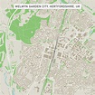 Welwyn Garden City Hertfordshire UK City Street Map Digital Art by ...