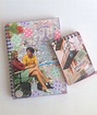 Spiral notebooks Set of 2 collage art by MyLettersOnTheWall