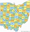 Ohio Maps With Cities And Counties - Washington Map State