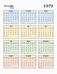 Free 1979 Calendars in PDF, Word, Excel