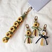 編織小花鎖匙扣 Macrame flower keychain - 設計館 Greenscraft 鑰匙圈/鑰匙包 - Pinkoi