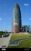 Torre Agbar del arquitecto Jean Nouvel. Barcelona, Cataluña, España ...