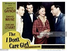 The I Don't Care Girl, lobbycard, from left, David Wayne, Bob Graham ...