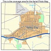 Aerial Photography Map of Valley City, ND North Dakota