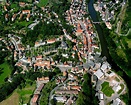 Lunzenau von oben - Stadtzentrum im Innenstadtbereich in Lunzenau im ...