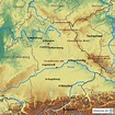 StepMap - Bayern -physisch - Landkarte für Deutschland