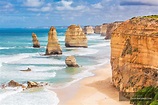 Twelve Apostles rock formations, Great Ocean Road, Victoria, Australia ...
