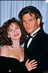 Jennifer Grey et Patrick Swayze à la cérémonie des Oscars pour le film ...