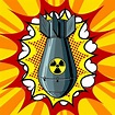 Nuclear Atomic Bomb Pop Art Style Vector, Vectors | GraphicRiver