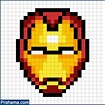Iron Man Pixel Art | Avengers Pixel Art