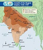 Map of the Mughal Empire 1526-1707 : r/MapPorn