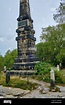 El llamado Obelisco de Wettin en la montaña Lilienstein para celebrar ...