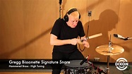 Gregg Bissonette Signature Snare Demo (Hammered Brass) - YouTube