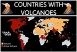 Active and inactive volcanoes by country. : r/MapPorn