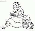 Dibujos de Alicia de Alicia en el País de las Maravillas (Princesa Disney) para Colorear