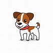 personnage de dessin animé mignon jack russell terrier chien 2204320 ...
