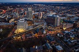Aerial of Sunset in New Brunswick New Jersey Stock Photo - Image of ...
