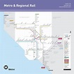 LA metro rail map - Los Angeles metro rail map (California - USA)