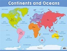 Continents and Oceans Chart - Australian Teaching Aids Educational ...