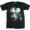 The Mountain - The Mountain T-Shirt Three Wolf Moon Canine Tie Dye ...