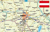 Map of Vienna, region (Region in Austria) | Welt-Atlas.de