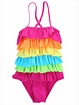 wsevypo - Kids Girls Rainbow Bikini Girls Summer Beach Swimwear Layered ...