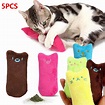 AnCoSoo 6PCS Catnip Toys for Cats Soft and Durable Plush Cat Pillow for ...