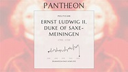 Ernst Ludwig II, Duke of Saxe-Meiningen Biography - Duke of Saxe ...