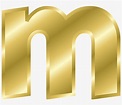 Letter Case M Alphabet Gold - Small Letter M Clipart - 432x340 PNG ...