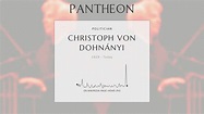Christoph von Dohnányi Biography - German conductor | Pantheon