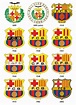 the FC Barcelona logos throughout the years Fifa Football, Football ...