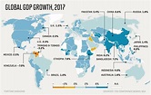 Worldwide Map Of Annual Real Gdp Growth Rate Forecasts For 2020 Imf ...