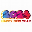 3d Feliz Año Nuevo 2024 Vector PNG ,dibujos Feliz Año Nuevo 2024, Feliz ...