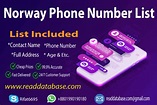 Norway Phone Numbers | Mobile Number List | Read Database