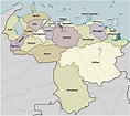 ⊛ Mapa de Venezuela 🥇 Político & Físico Descargar | Colorear | Mudo