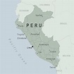 Map Of Peru And Surrounding Countries - Cities And Towns Map